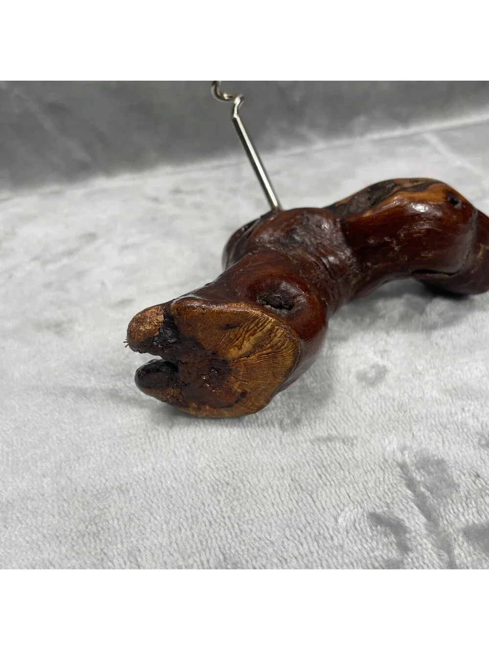 Vintage Handcrafted Root Wood Corkscrew | Rustic Briar Wine Bottle Opener